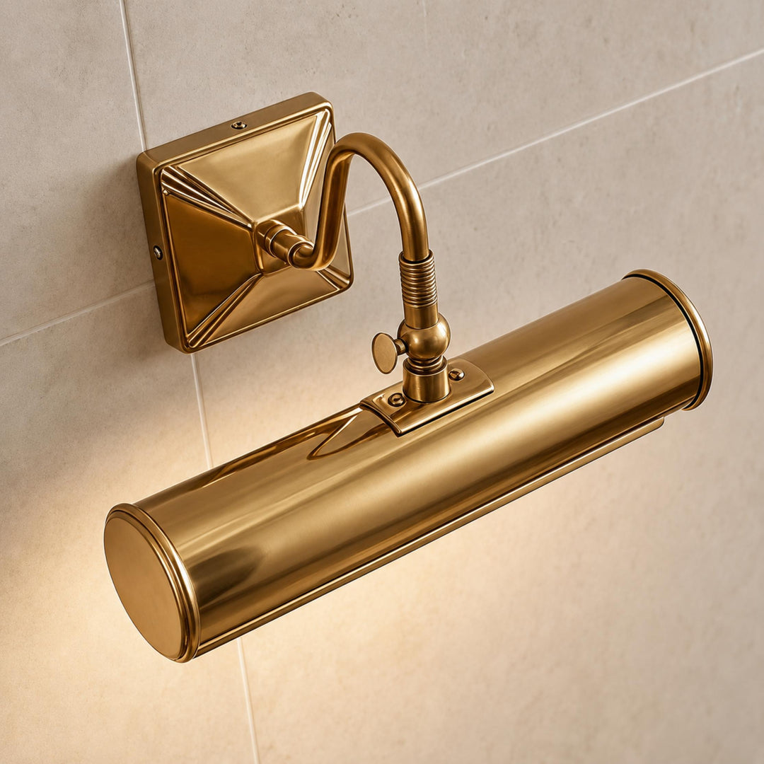 Modern Brass Wall Light Adjustable Arm LED Wall Mounted Sconce for Indoor Lighting