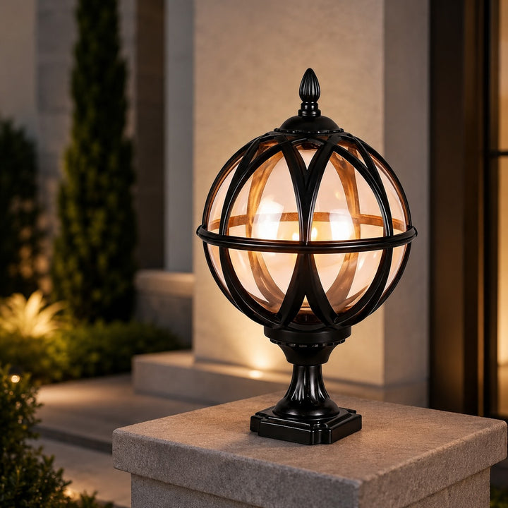 Modern Outdoor Wall Light Adjustable Height Aluminum Glass Waterproof Landscape Lighting