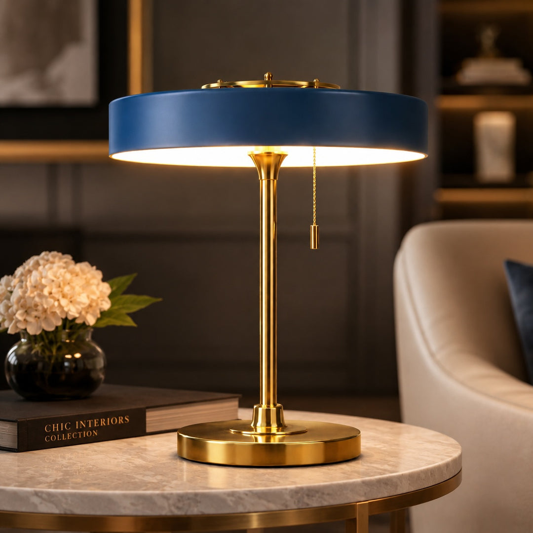 Modern Nordic Table Lamp Adjustable Metal Design with LED Lighting for Bedroom or Living Room
