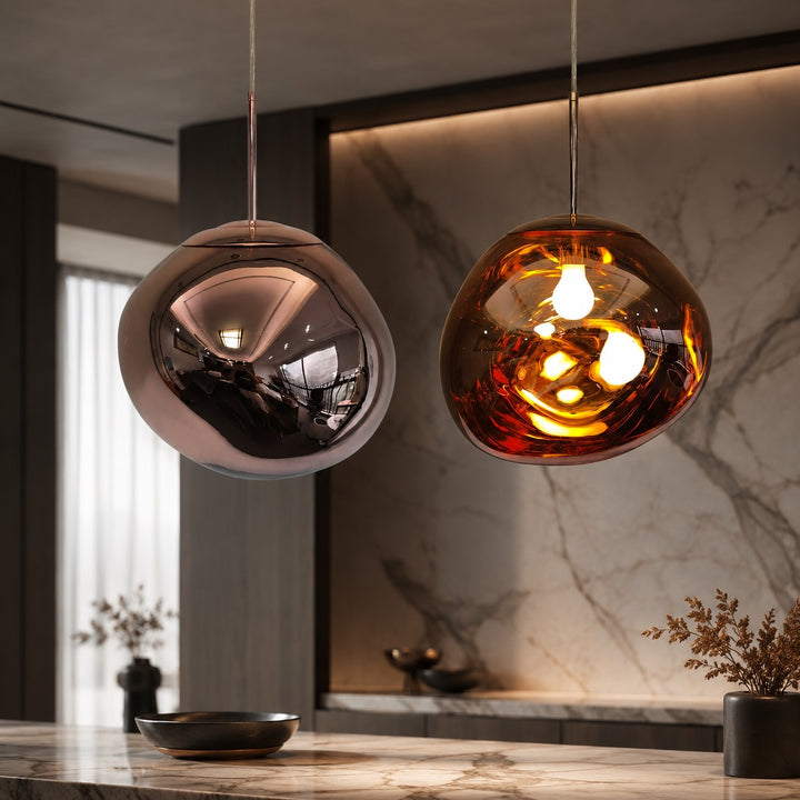 Modern Adjustable Pendant Light Acrylic LED Hanging Fixture for Kitchen and Living Room