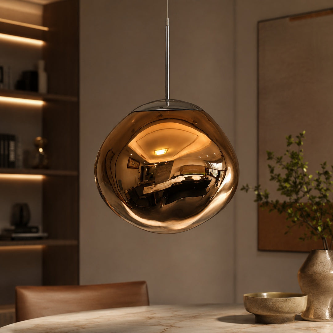 Modern Adjustable Pendant Light Acrylic LED Hanging Fixture for Kitchen and Living Room