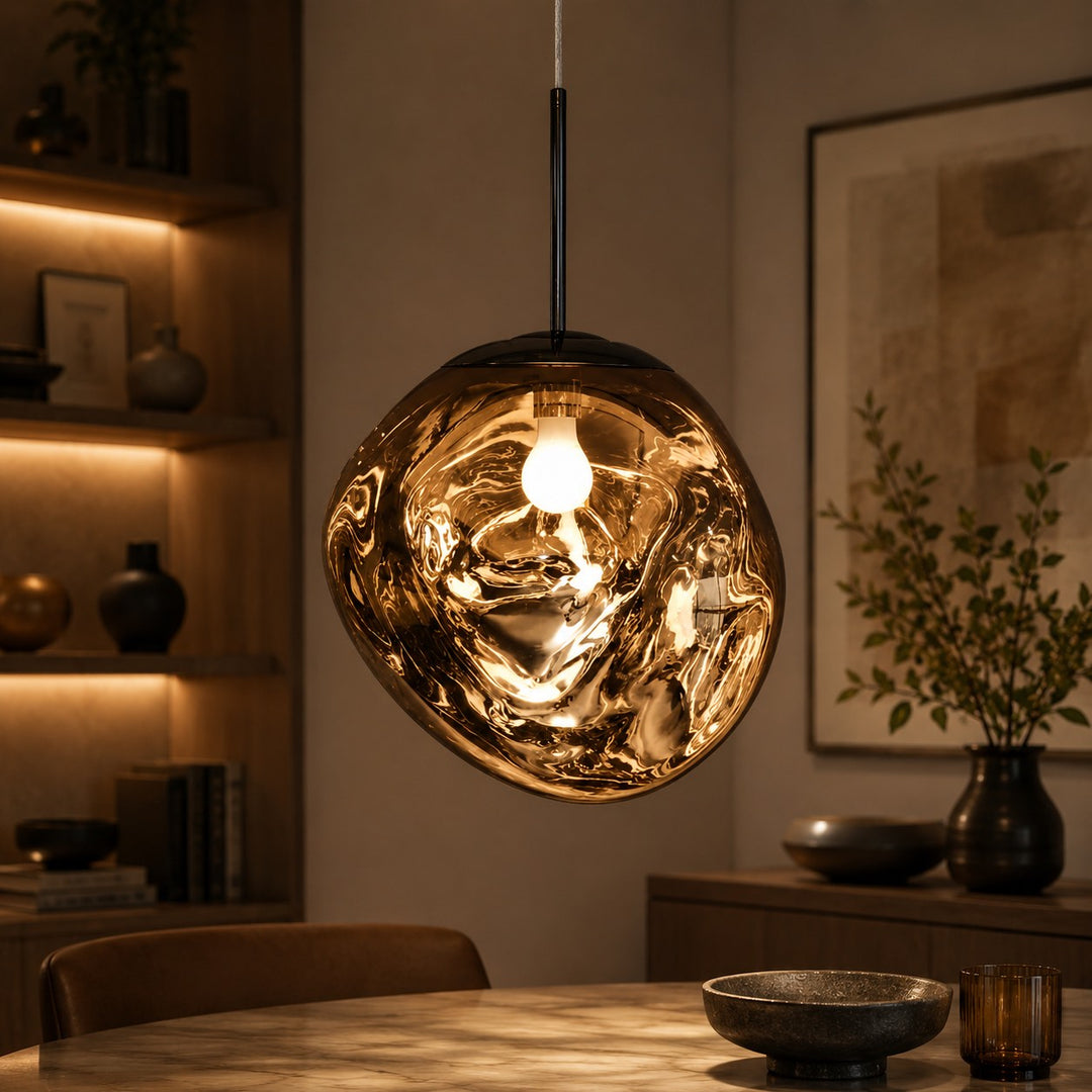 Modern Adjustable Pendant Light Acrylic LED Hanging Fixture for Kitchen and Living Room