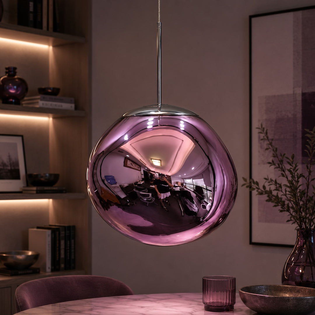 Modern Adjustable Pendant Light Acrylic LED Hanging Fixture for Kitchen and Living Room