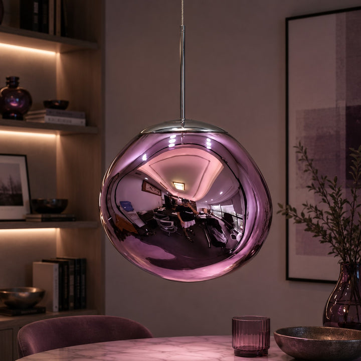 Modern Adjustable Pendant Light Acrylic LED Hanging Fixture for Kitchen and Living Room