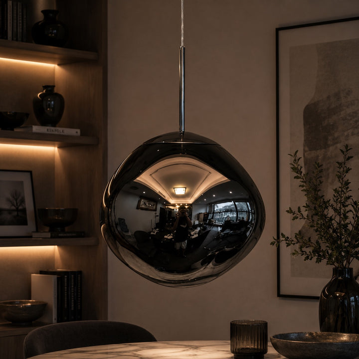 Modern Adjustable Pendant Light Acrylic LED Hanging Fixture for Kitchen and Living Room