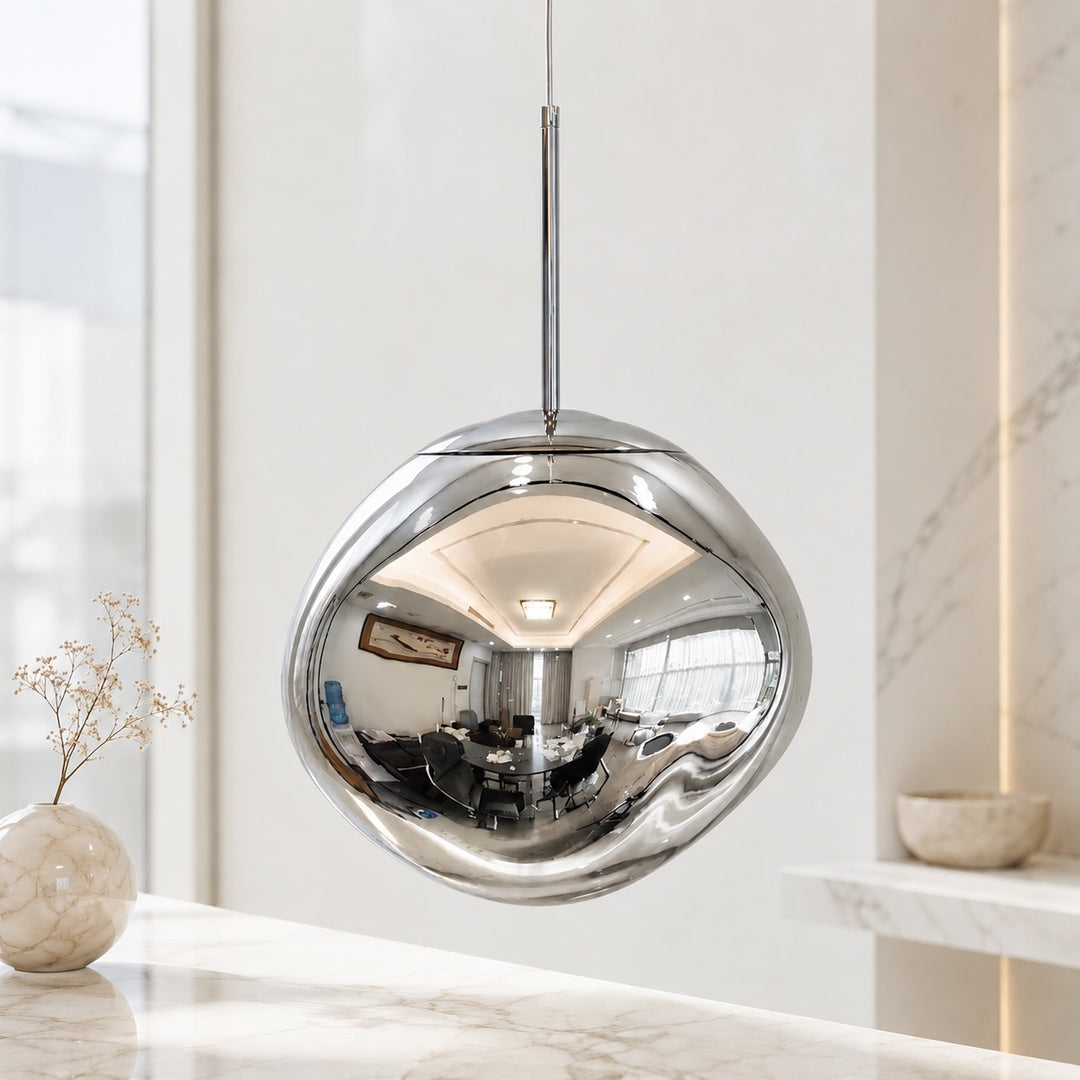 Modern Adjustable Pendant Light Acrylic LED Hanging Fixture for Kitchen and Living Room
