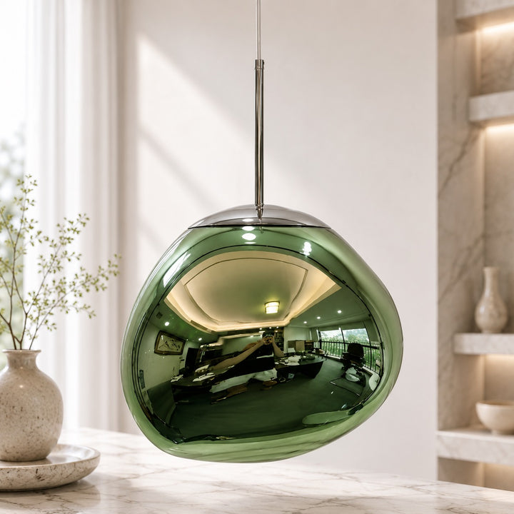 Modern Adjustable Pendant Light Acrylic LED Hanging Fixture for Kitchen and Living Room