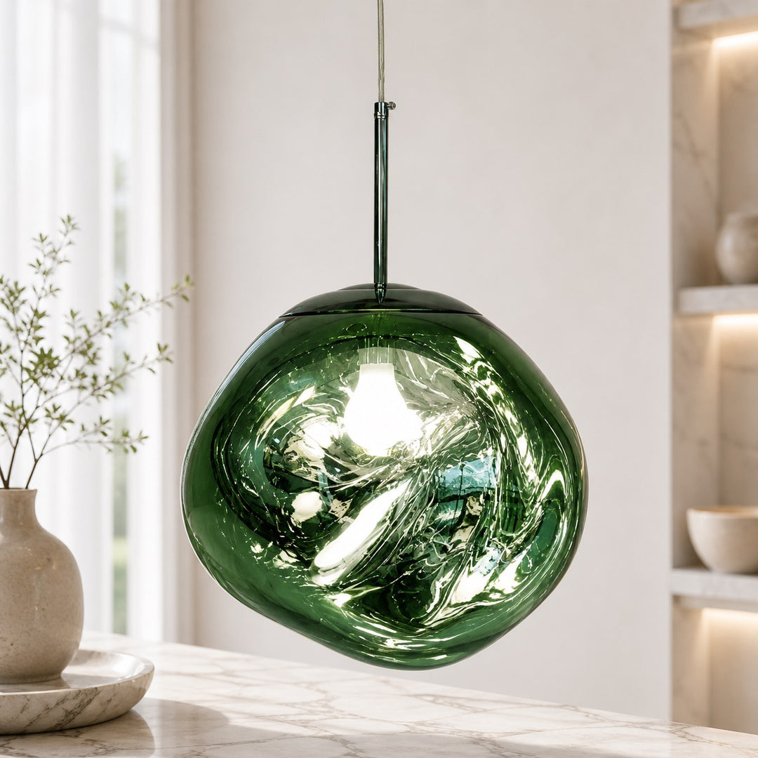 Modern Adjustable Pendant Light Acrylic LED Hanging Fixture for Kitchen and Living Room