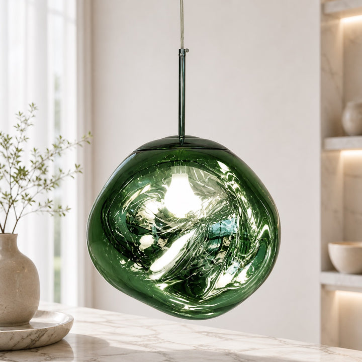 Modern Adjustable Pendant Light Acrylic LED Hanging Fixture for Kitchen and Living Room