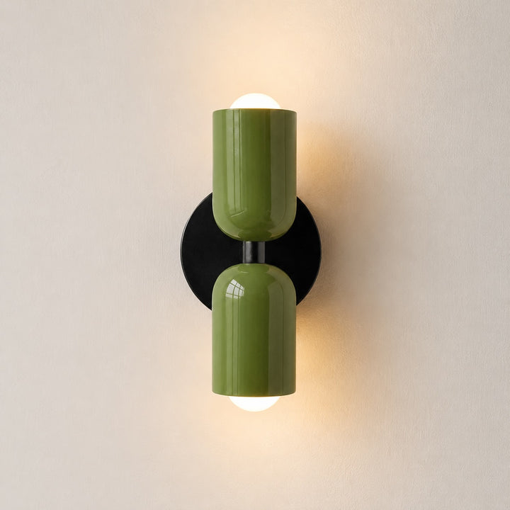 Modern Double Wall Sconce Adjustable Metal Up Down Lighting E26/E27 Base Dimmable Dual Color Shade