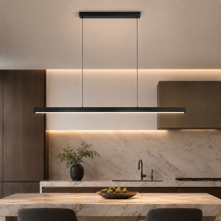 Modern Pendant Lamp Hanging Light Adjustable Metal Glass LED for Kitchen Island Dining Room