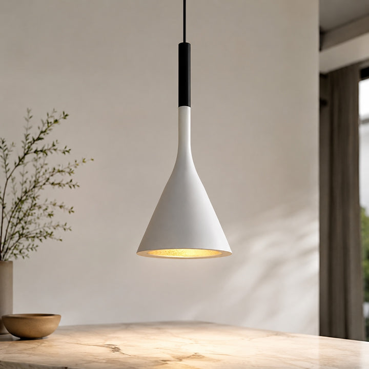 Nordic Minimalist Pendant Lamp Hanging Metal Alloy LED Light Adjustable for Kitchen Island