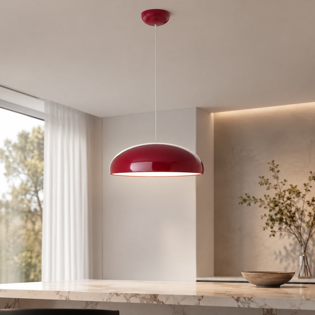 Modern Pendant Lighting Adjustable Hanging Aluminum Dome LED Fixture for Kitchen Island