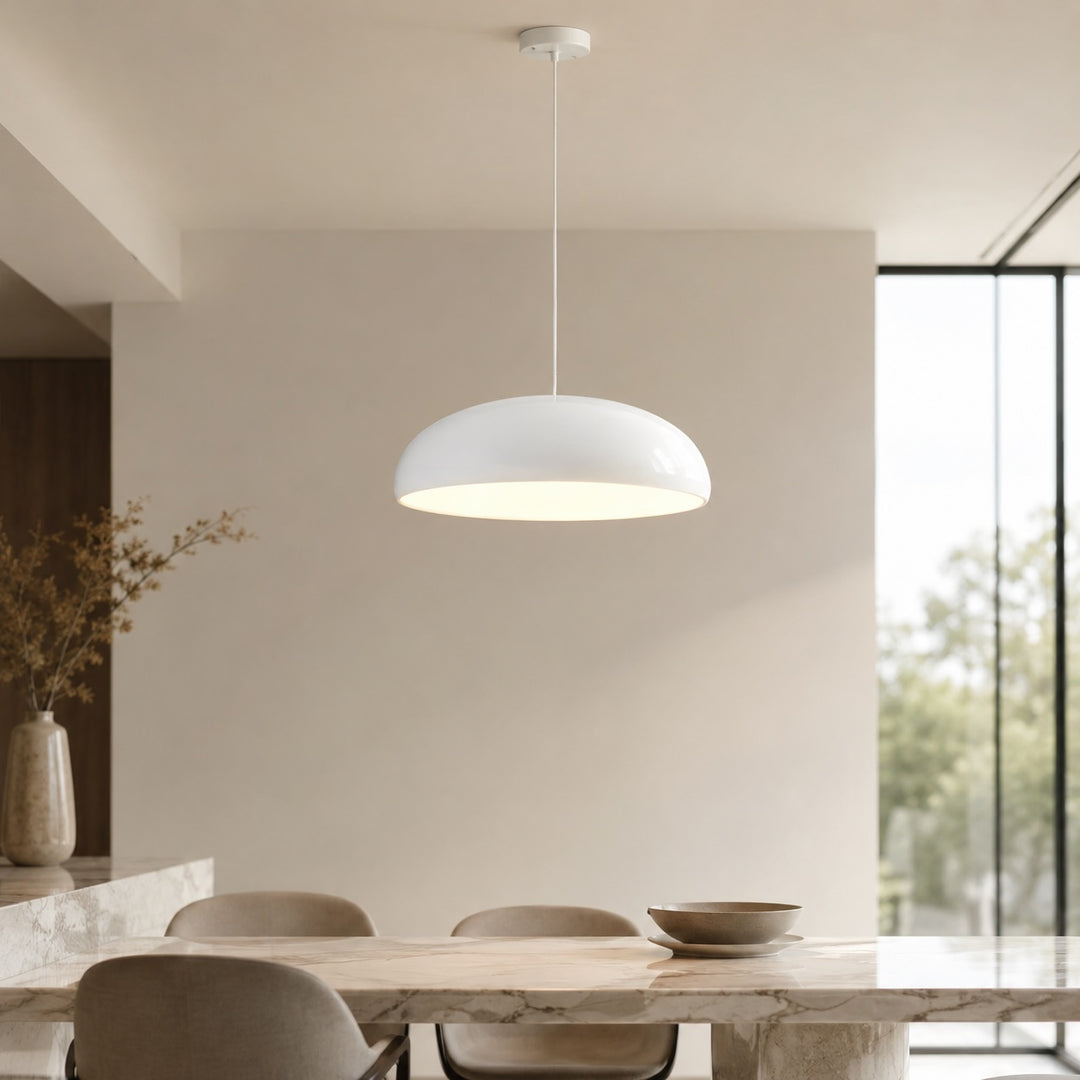 Modern Pendant Lighting Adjustable Hanging Aluminum Dome LED Fixture for Kitchen Island