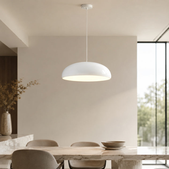 Modern Pendant Lighting Adjustable Hanging Aluminum Dome LED Fixture for Kitchen Island