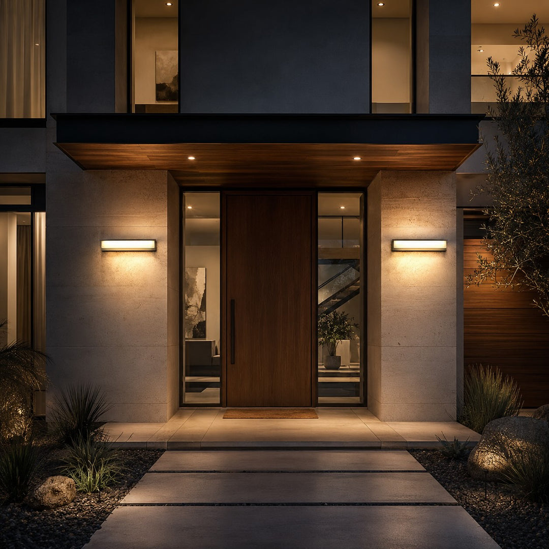 Modern Outdoor Wall Lamp LED Waterproof Stainless Steel Adjustable Bright Illumination