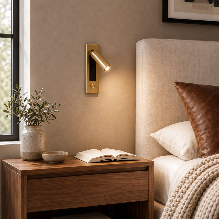 Modern Wall Sconce LED Light Fixture Wall Mounted Metal with Adjustable Brightness