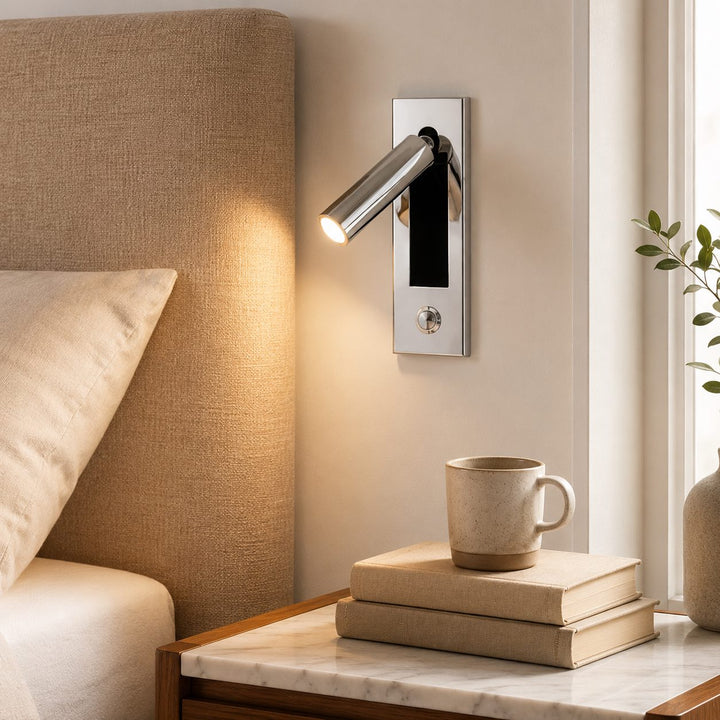 Modern Wall Sconce LED Light Fixture Wall Mounted Metal with Adjustable Brightness