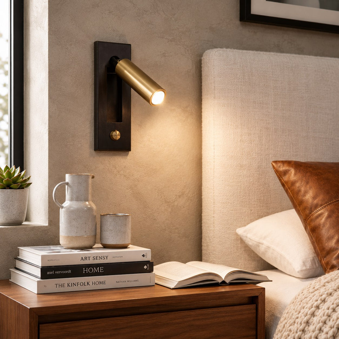 Modern Wall Sconce LED Light Fixture Wall Mounted Metal with Adjustable Brightness