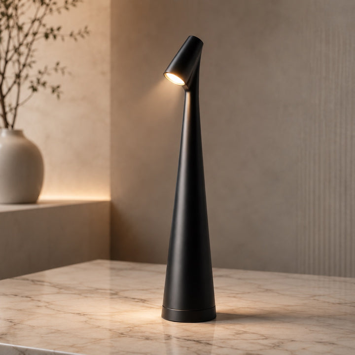 Modern LED Table Lamp Adjustable Metal USB Rechargeable for Desk Bedside or Living Room