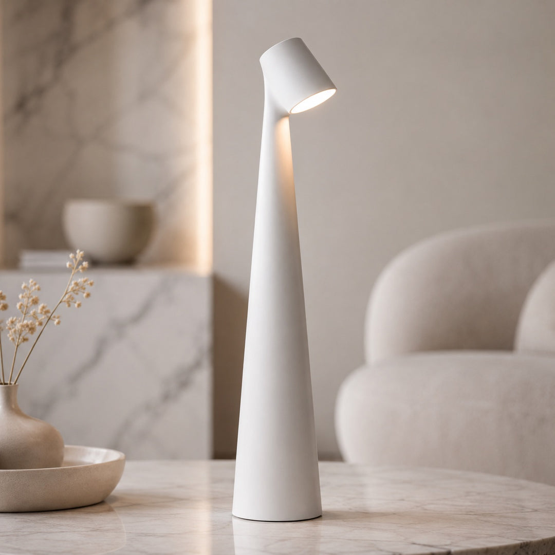 Modern LED Table Lamp Adjustable Metal USB Rechargeable for Desk Bedside or Living Room
