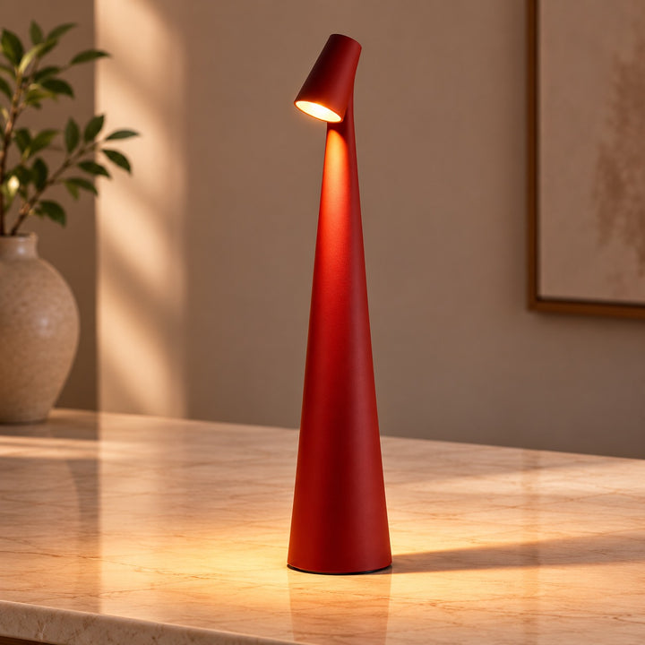 Modern LED Table Lamp Adjustable Metal USB Rechargeable for Desk Bedside or Living Room