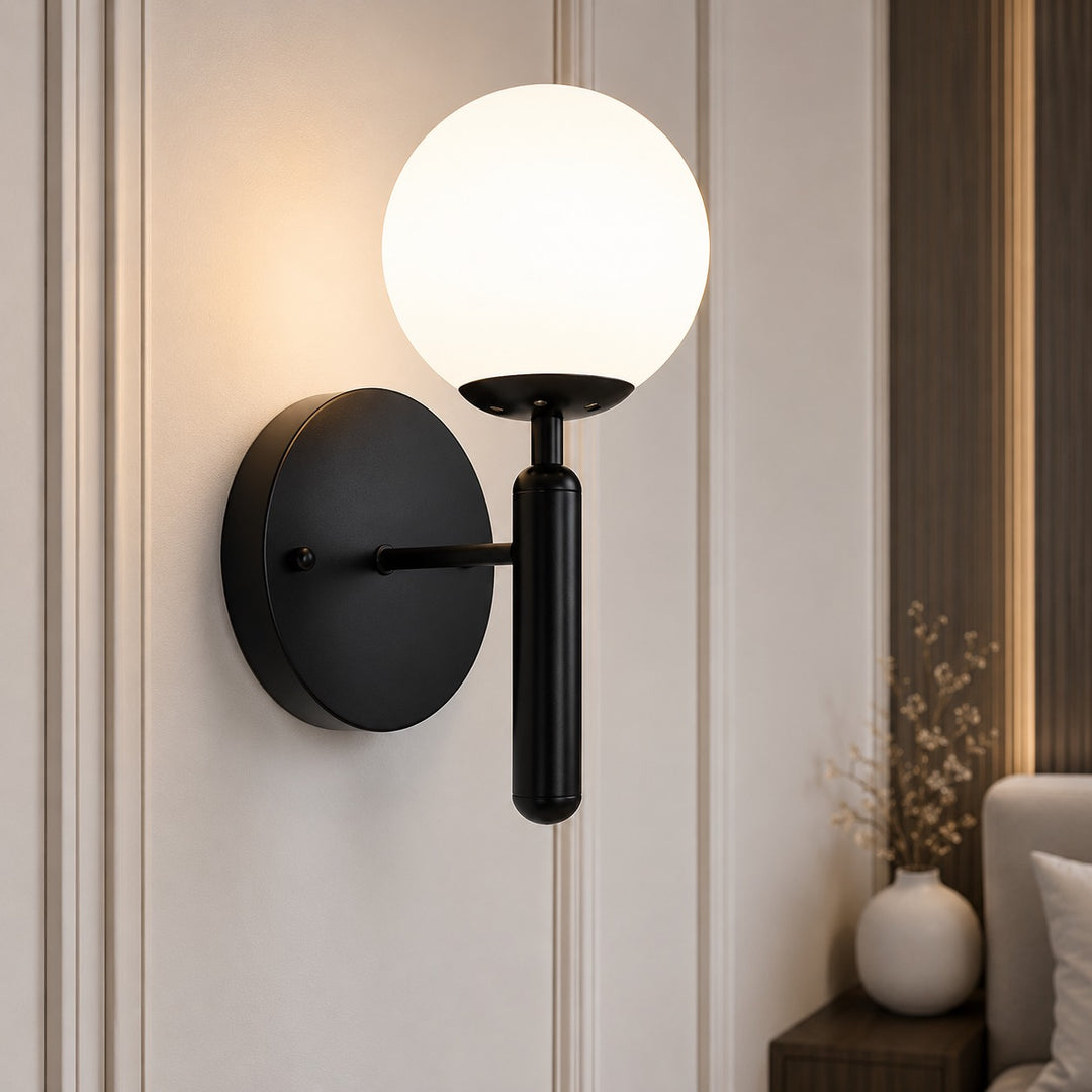 Contemporary Wall Sconce Lighting Wall Mounted Iron with LED Rechargeable Feature