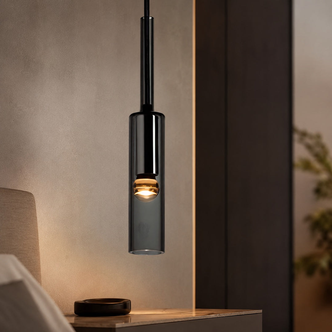 Modern Wall Sconce Glass Wall Mounted LED Light with Adjustable Height Brushed Alloy Finish