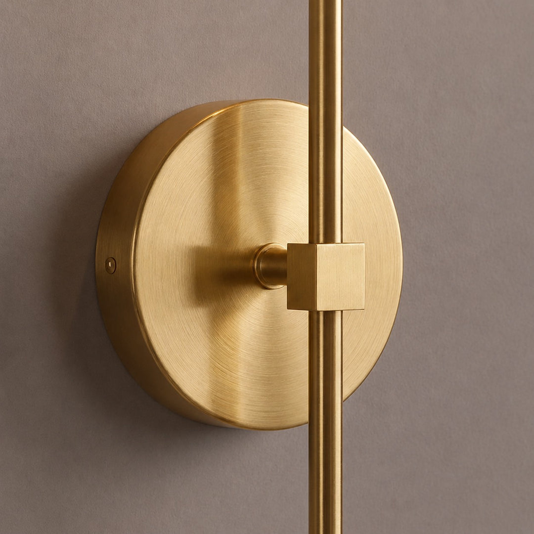 Modern Wall Sconce Dimmable LED Lighting Clear Glass Shade Steel Wall Mounted Fixture