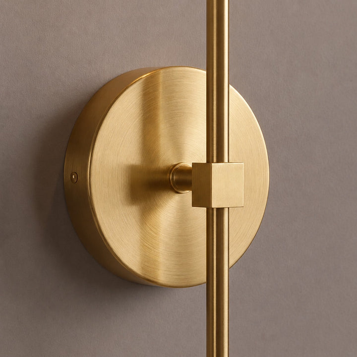 Modern Wall Sconce Dimmable LED Lighting Clear Glass Shade Steel Wall Mounted Fixture