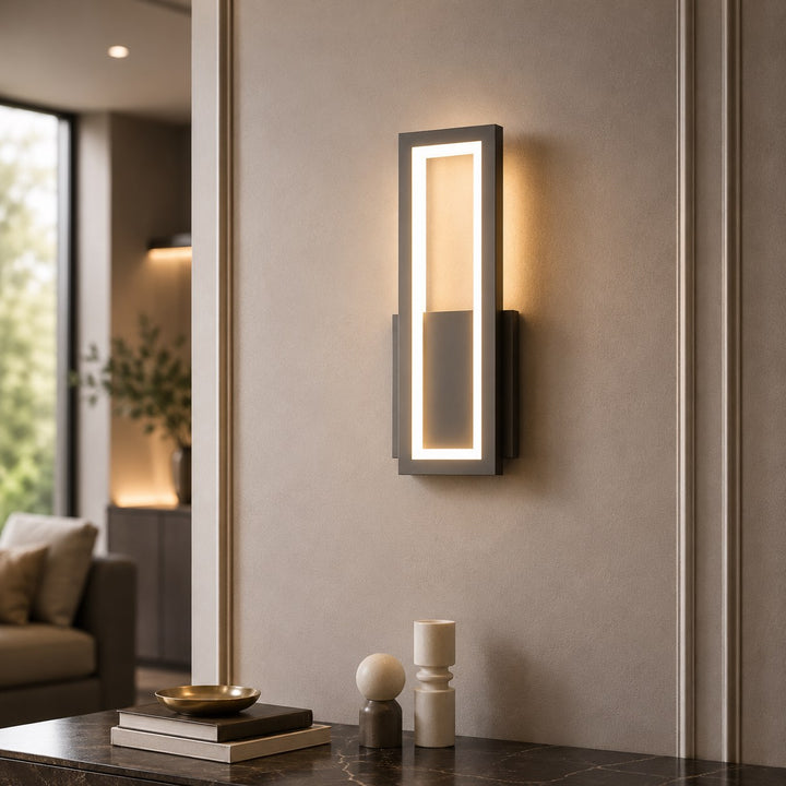 Modern Adjustable Wall Sconce Lighting Iron Wall Lamp with Acrylic Shade and LED Technology