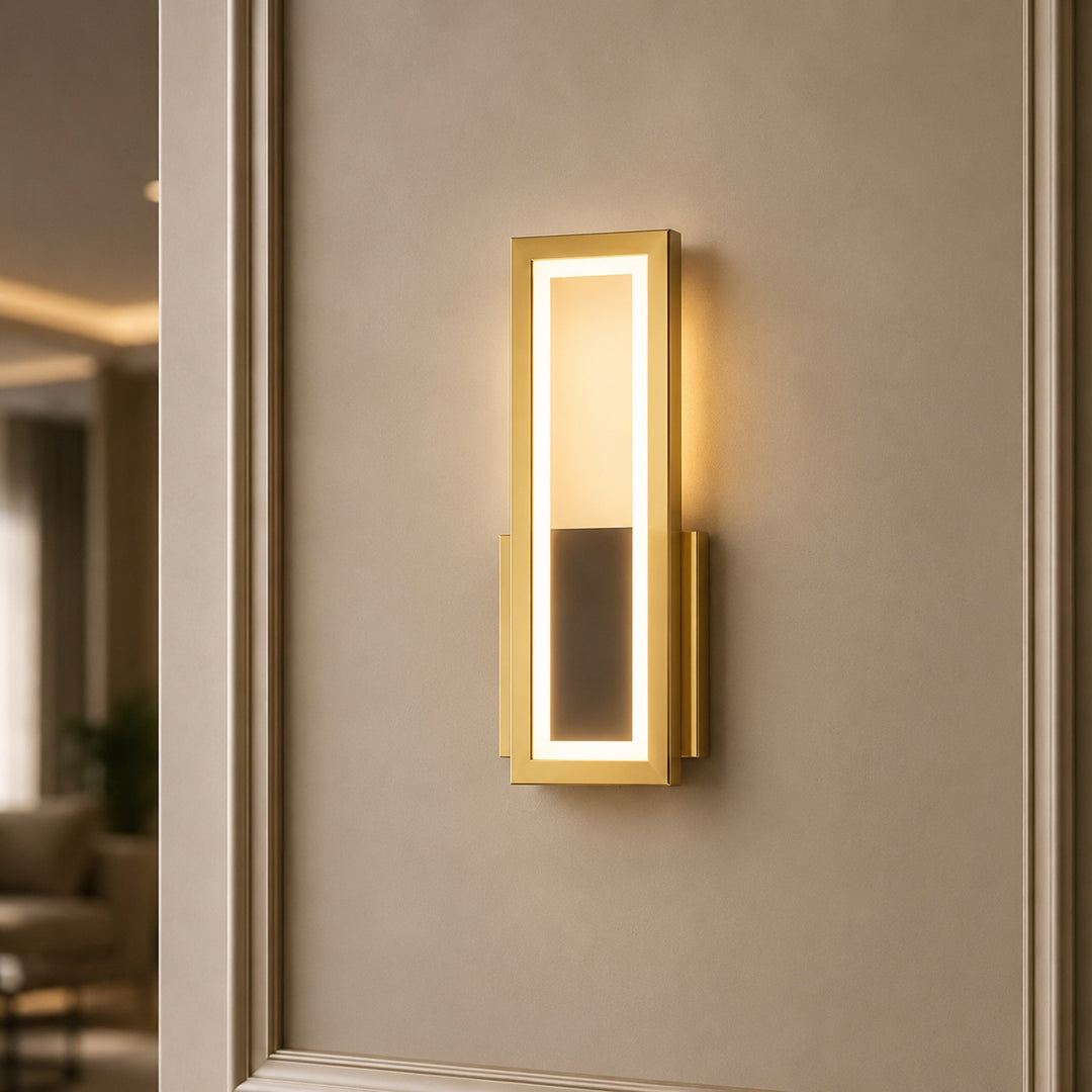 Modern Adjustable Wall Sconce Lighting Iron Wall Lamp with Acrylic Shade and LED Technology