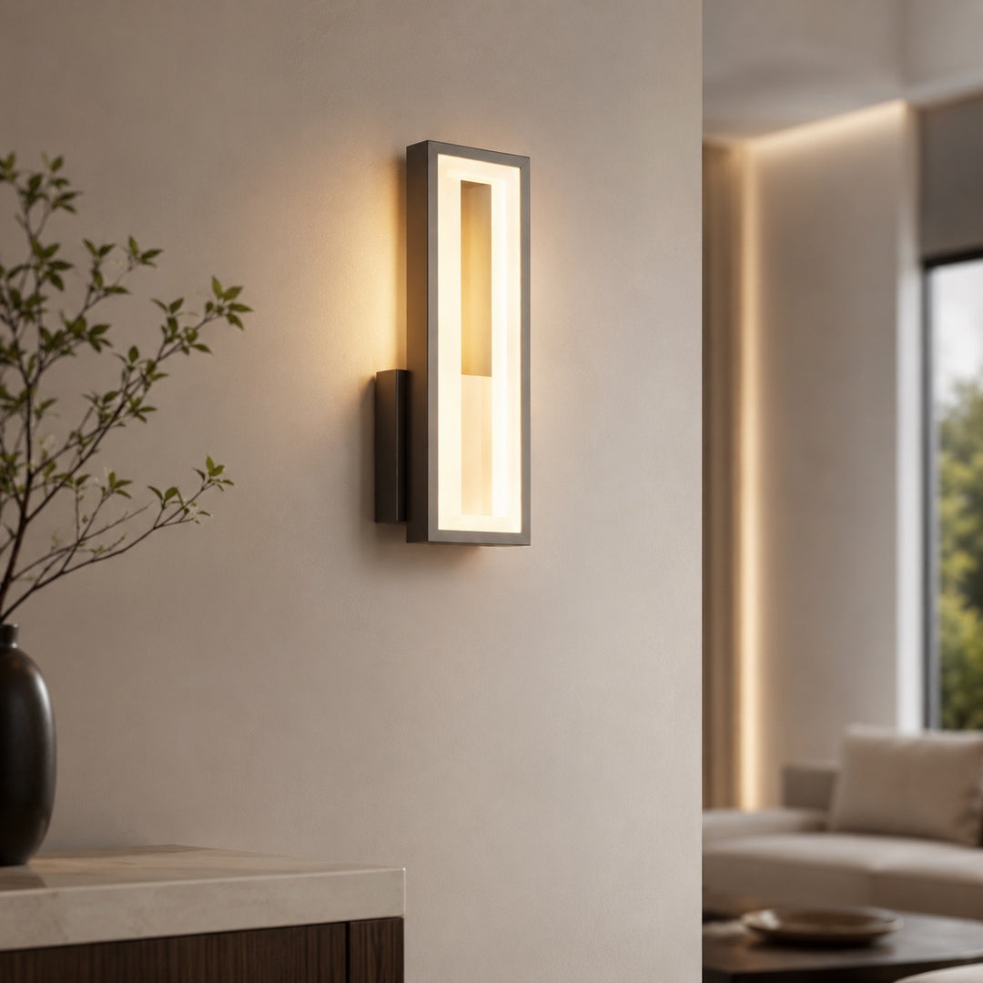 Modern Adjustable Wall Sconce Lighting Iron Wall Lamp with Acrylic Shade and LED Technology