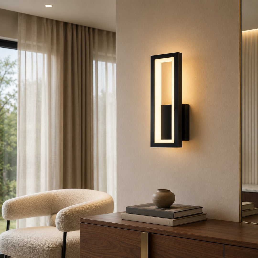 Modern Adjustable Wall Sconce Lighting Iron Wall Lamp with Acrylic Shade and LED Technology