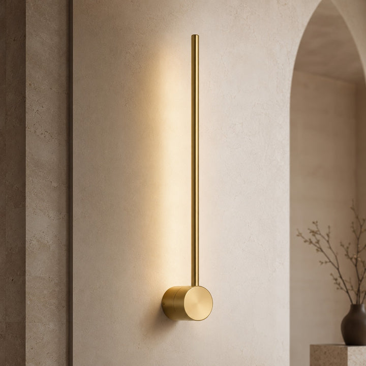 Modern Linear Wall Sconce Wall Mounted Aluminum LED Light with Dimmable Soft Silicone Diffuser