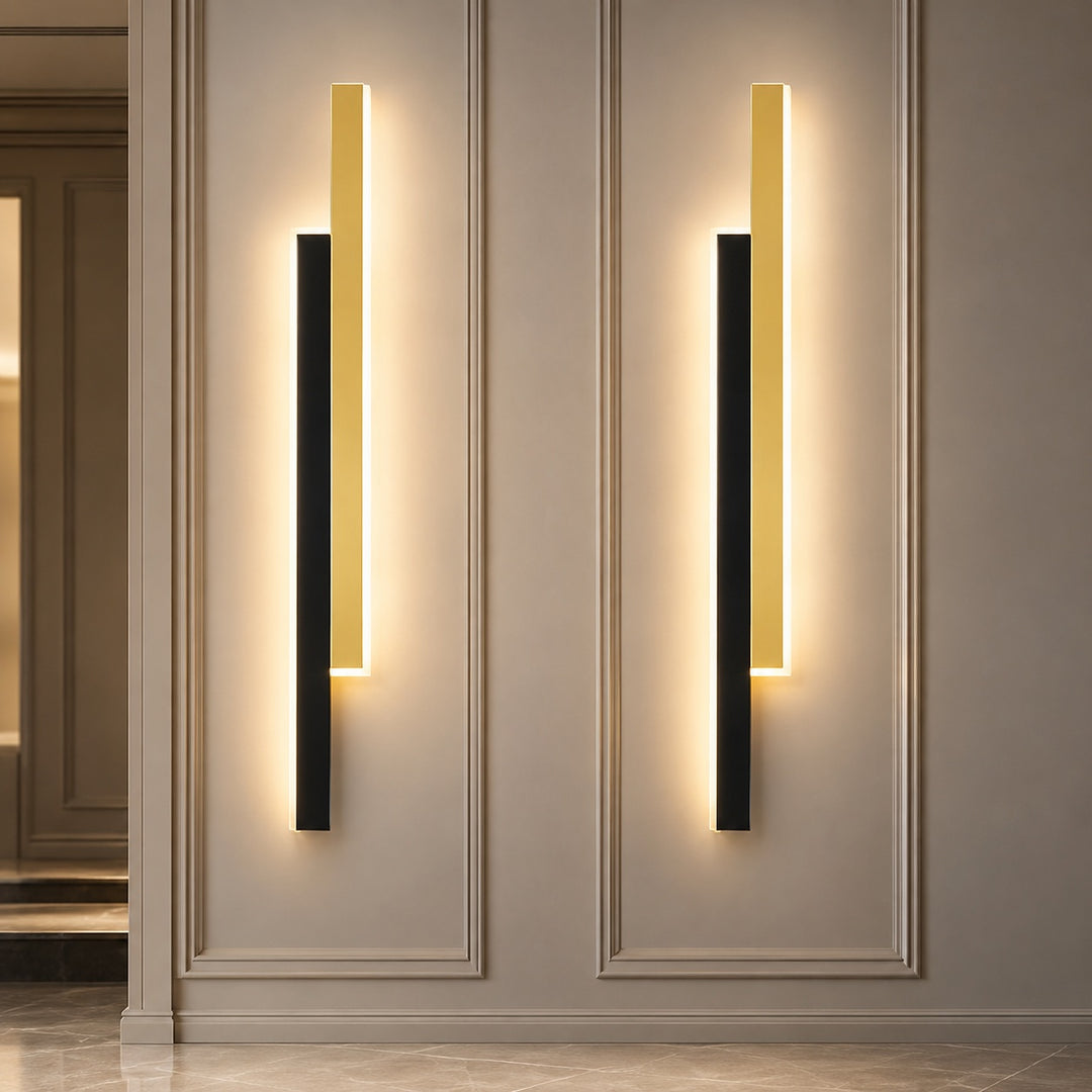 Modern Wall Sconce LED Light Adjustable Length Iron Frame Acrylic Shade Dimmable for Bathroom