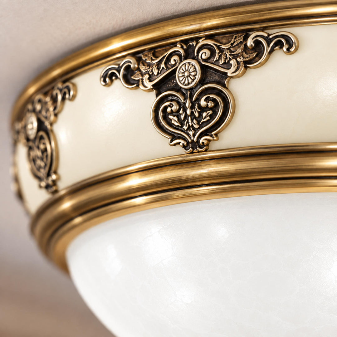 Modern Flush Mount Ceiling Light Aluminum LED Dimmable Fixture 12 Inch Diameter 15W 120V