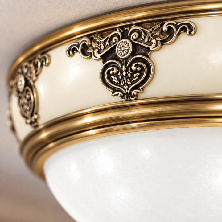 Modern Flush Mount Ceiling Light Aluminum LED Dimmable Fixture 12 Inch Diameter 15W 120V