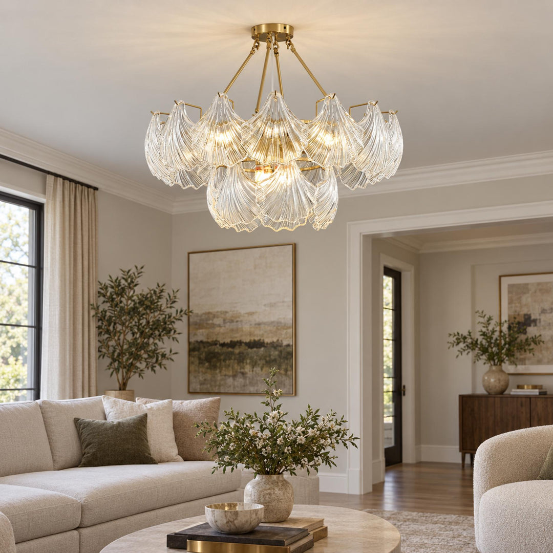 Modern Flush Mount Ceiling Light Metal LED Fixture 12 Inch Diameter 800 Lumens for Home Decor