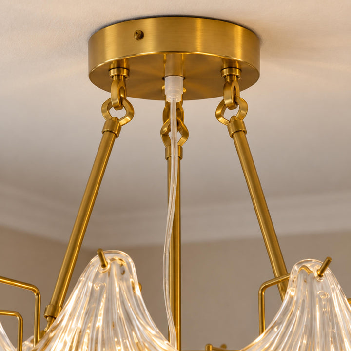 Modern Flush Mount Ceiling Light Metal LED Fixture 12 Inch Diameter 800 Lumens for Home Decor