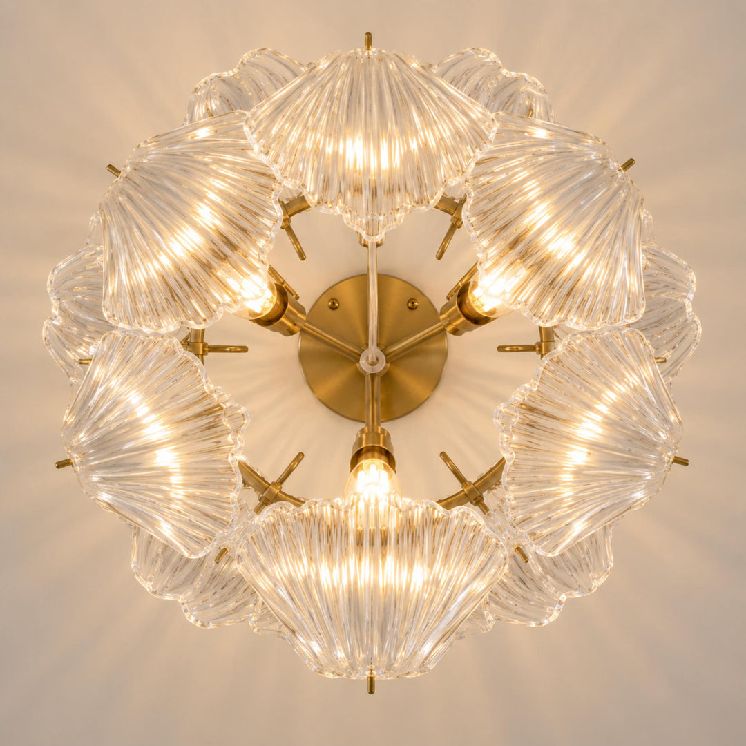 Modern Flush Mount Ceiling Light Metal LED Fixture 12 Inch Diameter 800 Lumens for Home Decor
