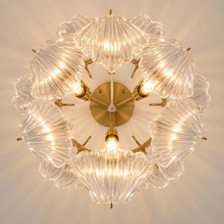 Modern Flush Mount Ceiling Light Metal LED Fixture 12 Inch Diameter 800 Lumens for Home Decor