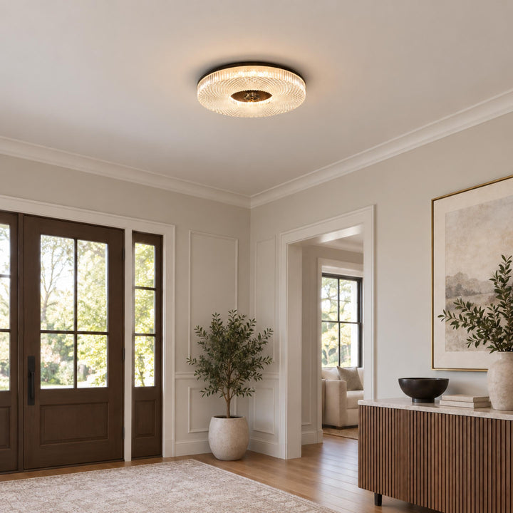 Modern LED Flush Mount Ceiling Light Aluminum Dimmable Energy Efficient Design