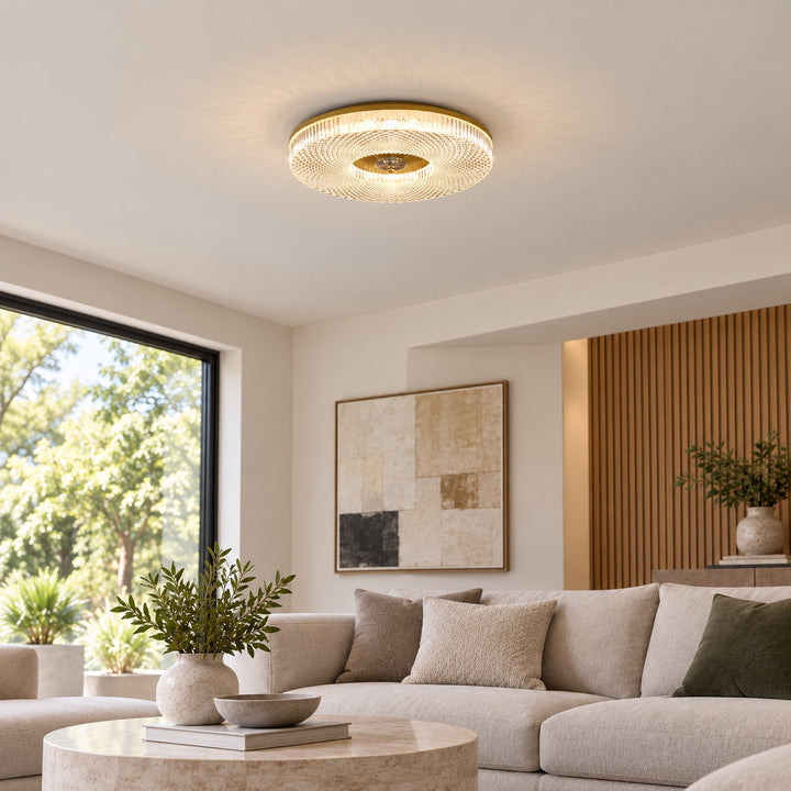 Modern LED Flush Mount Ceiling Light Aluminum Dimmable Energy Efficient Design