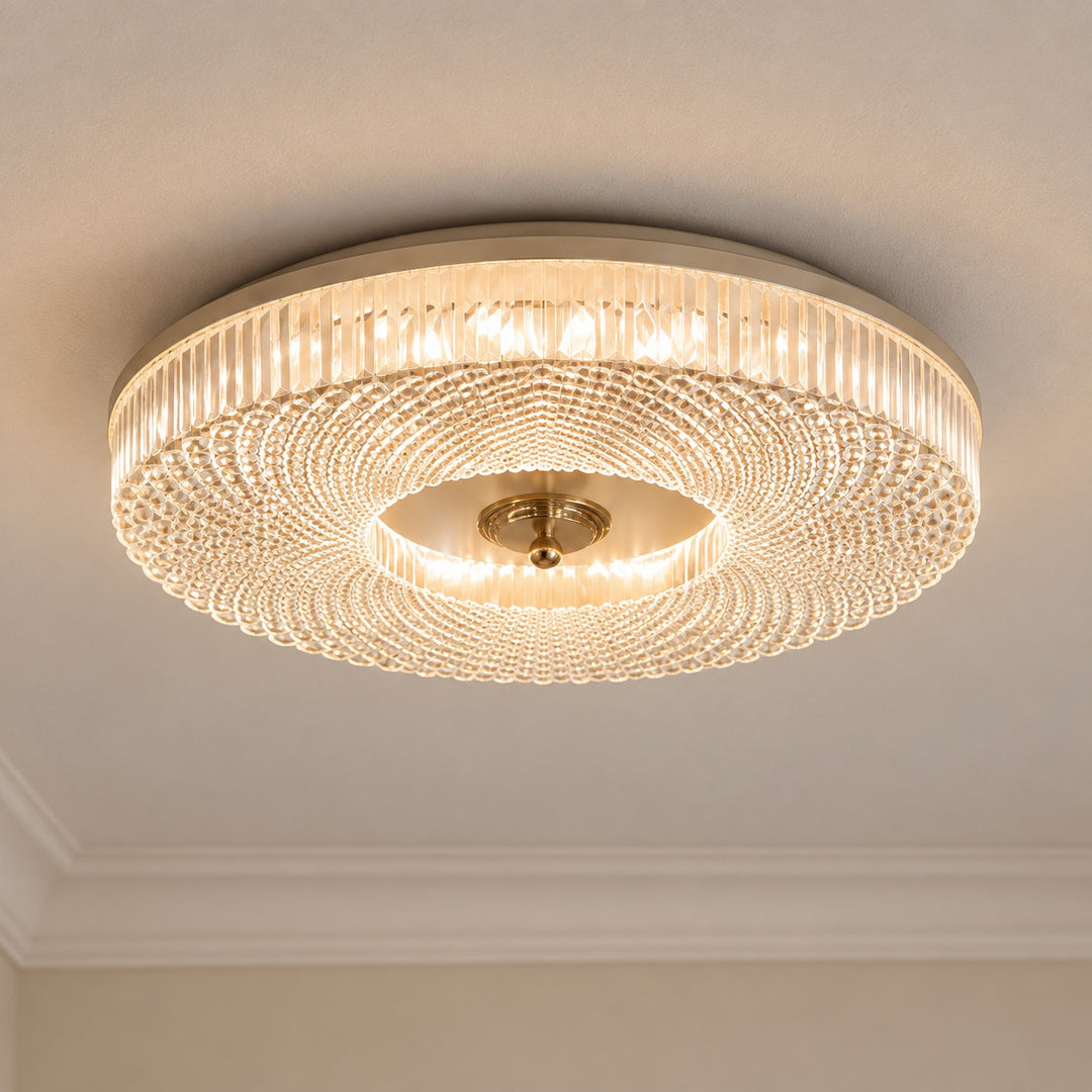 Modern LED Flush Mount Ceiling Light Aluminum Dimmable Energy Efficient Design