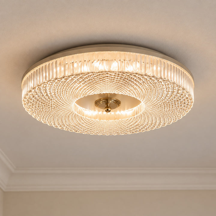 Modern LED Flush Mount Ceiling Light Aluminum Dimmable Energy Efficient Design
