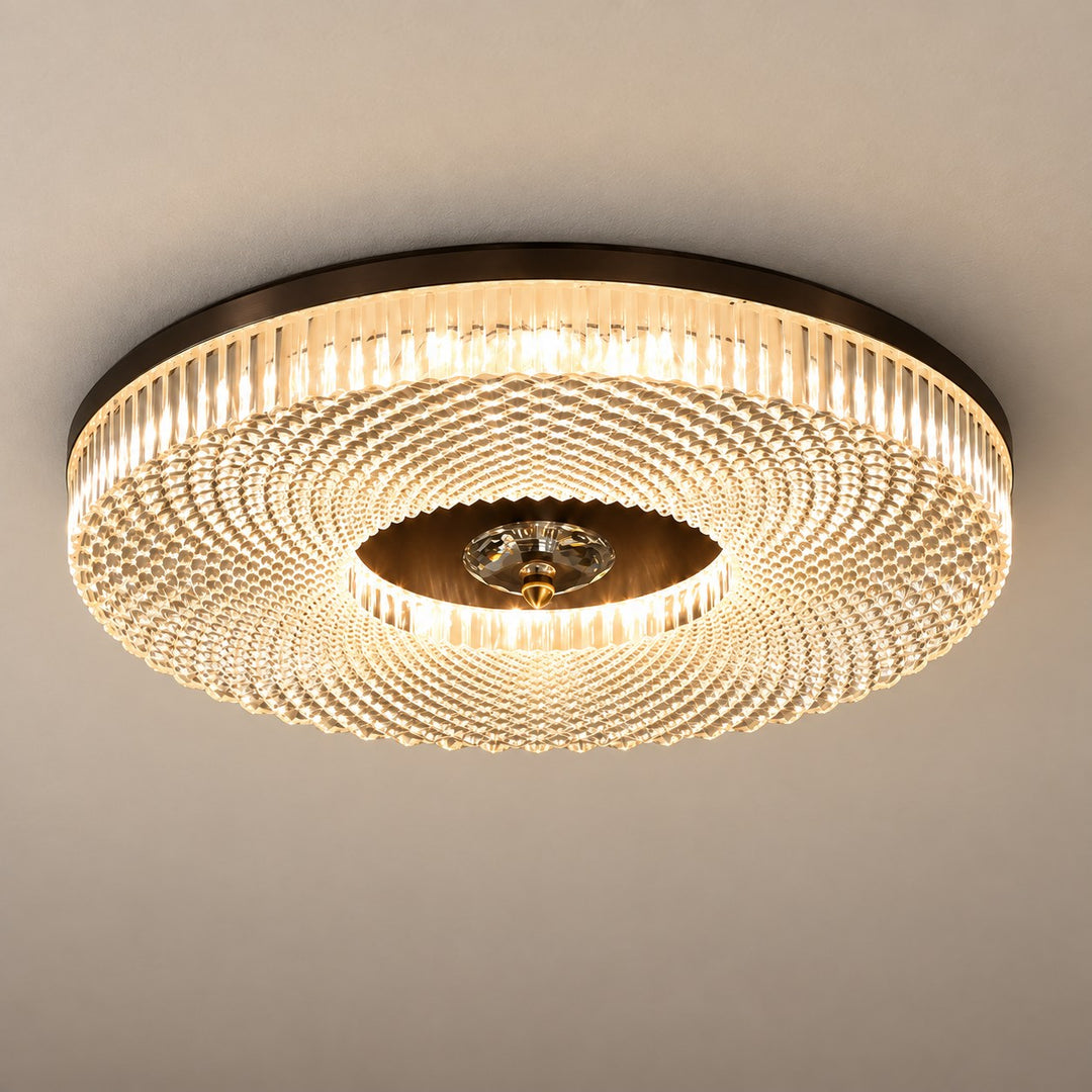 Modern LED Flush Mount Ceiling Light Aluminum Dimmable Energy Efficient Design