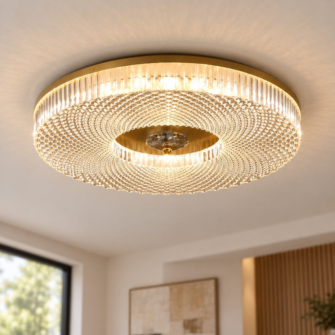 Modern LED Flush Mount Ceiling Light Aluminum Dimmable Energy Efficient Design