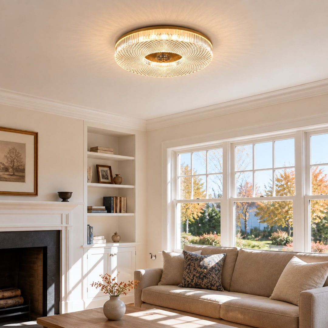 Modern LED Flush Mount Ceiling Light Aluminum Dimmable Energy Efficient Design