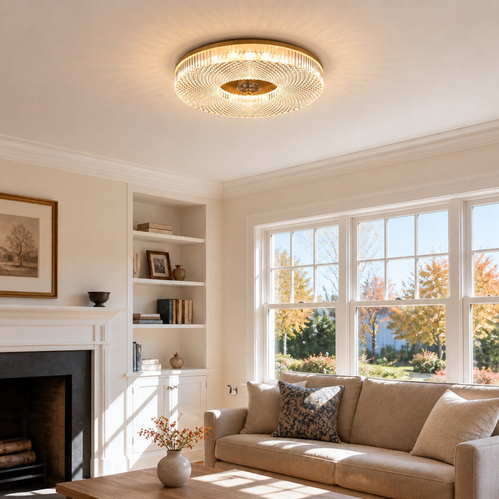 Modern LED Flush Mount Ceiling Light Aluminum Dimmable Energy Efficient Design